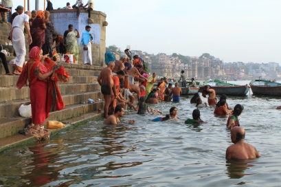 Millions of people take a sea bath, river bath or some form of ...